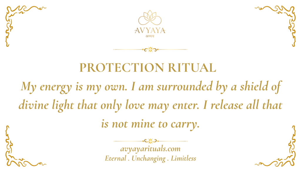 Affirmation Card - Evil Eye Protection 